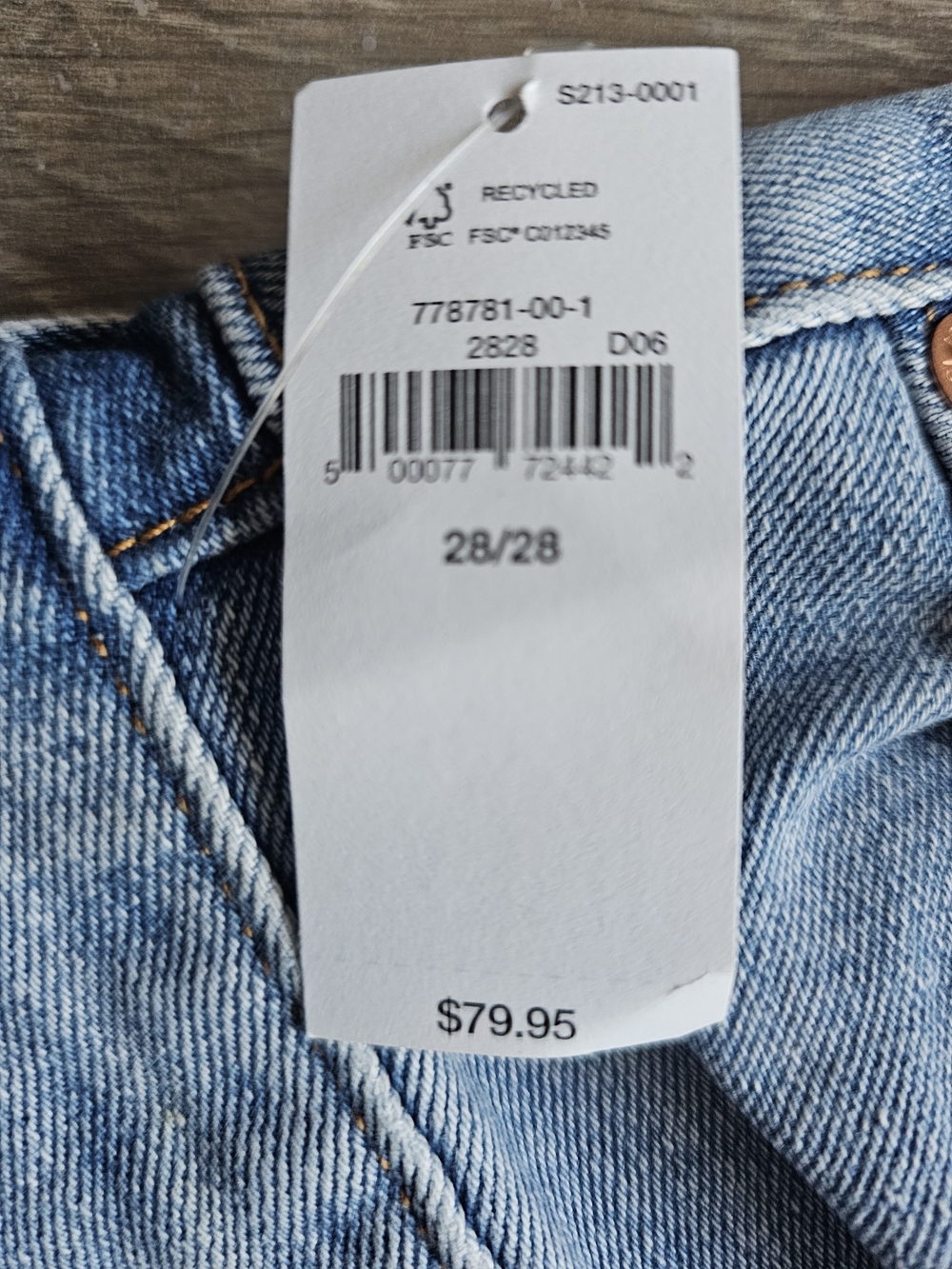 GAP Light Blue Straight Men's Jeans - Picture 2 of 4